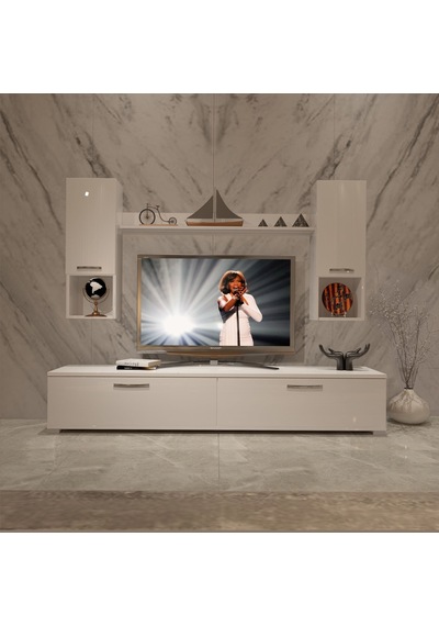 Decoraktiv Eko 5da Mdf Std Tv Ünitesi Tv Sehpası Beyaz