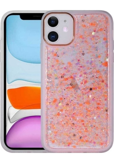 Apple Uyumlu iPhone 11 Kılıf Figürlü Desenli Işıltılı Sert Zore Sos Kapak NO5