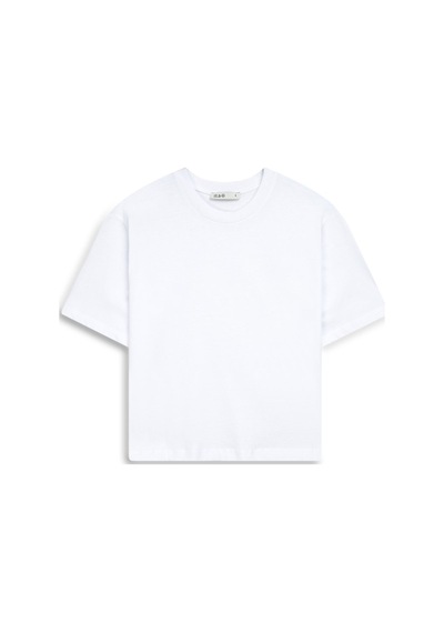 LTB Baby Tee Basic Bisiklet Yaka Beyaz T-shırt