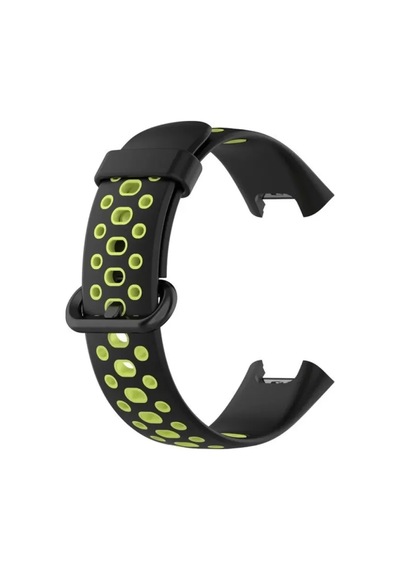 Newface Xiaomi Redmi Watch 2 Spor Delikli Kordon - Siyah-yeşil