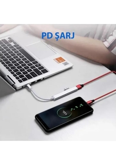 Type-c To Usb Hub 4 Port Çoklayıcı Apple Uyumlu MacBook İle Çoğaltıcı