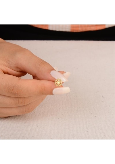 Goldkupe 14 Ayar Altın Yuvarlak Küpe 1,27 Gr-2183