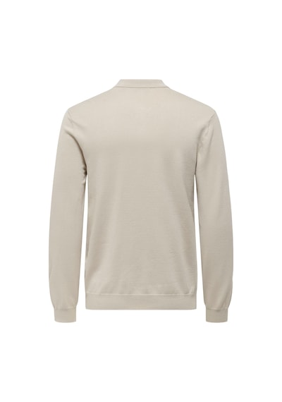 Only & Sons Onswyler Lıfe Reg 14 Half Zıp Polo Knıt Erkek Gray Kazak - 22034225 Gri