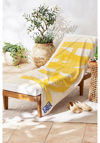 Happy Yazılı Sarı Plaj Havlu Örtüsu - Minimalist Geometrik Krem Hızlı Kuruyan Mikrofiber Havlu Örtü Dalgın Papatya Happy Yazılı Sarı Plaj Havlu Örtüsu - Minimalist Geometrik Krem Hızlı Kuruyan Mikrofiber Havlu Örtü Dalgın Papatya