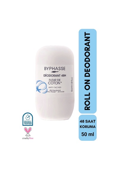 Byphasse Cotton Flower 48H Kadın Roll-On Deodorant 50 ML