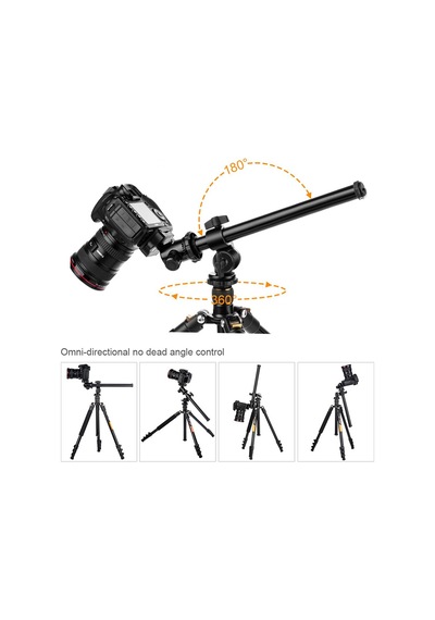 K&F Concept Çok Açılı Dönebilen Tripod Merkez Kolu