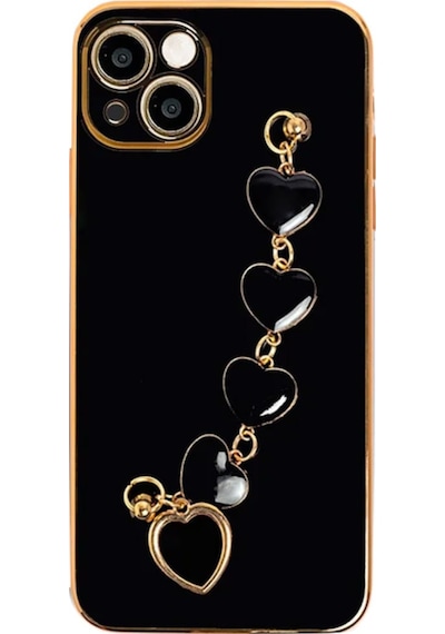 Ally Apple Uyumlu iPhone 13 6.1Inç Kilif Kalp Bileklik Tutuculu Lüx Silikon A 341268770