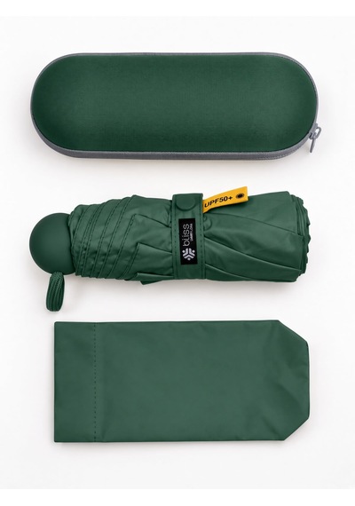 Bliss Umbrella Kapsül Şemsiye - Uv Korumalı Güneş Şemsiyesi Yeşil