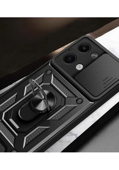 Newface - 58 - Xiaomi Poco X6 Kılıf Pars Lens Yüzüklü Silikon - Csmo-tex - - Gold