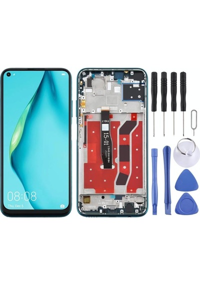 Huawei Uyumlup40 Lite Lcd Ekran Dokunmatik Full Çıtalı Yeşıl