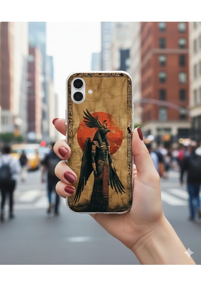 Samsung Galaxy A73 Uyumlu Şeffaf Kılıf Antik Mısır 7 Tasarımlı