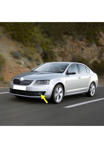 Skoda Octavia A7 2013-2017 Ön Sol Sis Farı İçi Siyah 5e0941701e