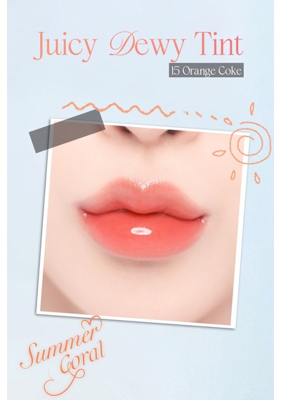 Dasique Yoğun Parlaklık Ve Canlı Renkler Sunan Kalıcı Tint Juicy Dewy Tint 15 Orange Coke 15 Orange Coke