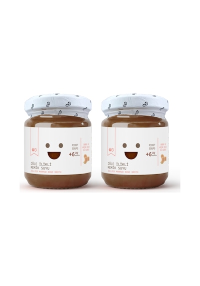 OG natural Jöle Ilikli Kemik Suyu 2'li 200 Ml +6 Ay