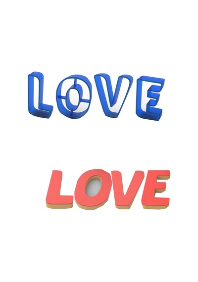 Love Kurabiye Kalıbı Yapım Seti 4 Parça Diğer