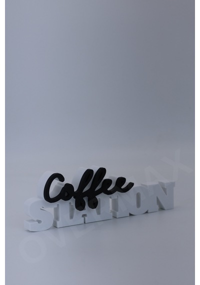 Coffee Station Yazısı - Modern Kahve Köşesi Temalı Dekor Coffee Station - 836016861