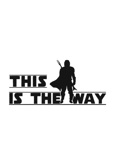 Star Wars This İs The Way Sticker Oto Motor Laptop Duvar Folyo Sticker 10x5 Cm