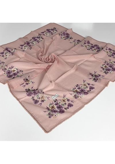 Eripek Oyalı Pamuk Yazma 6593 Latte