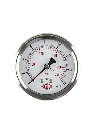 Simga 0-600 Bar Çap Ø63 MM Arkadan Bağlantılı Kuru Tip Manometre