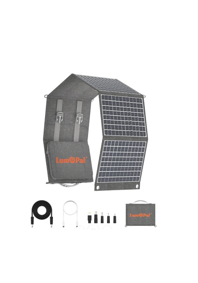Lumopal 60w Katlanabilir Taşınabilir Su Geçirmez Güneş Paneli