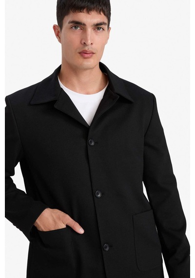 Defacto Regular Fit Polo Yaka Blazer Ceket G3832ax25wnbk27 Siyah-bk27