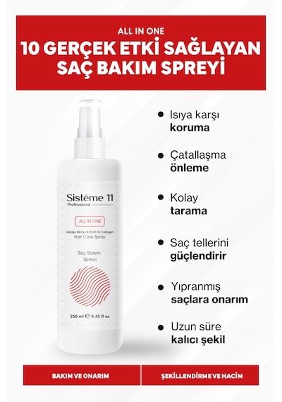 Sisteme 11 All In One Saç Bakım Sprey 250 Ml