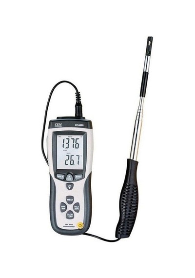 Cem Dt-8880 Teleskobik Problu Kızgın Tel Hava Hızı, Debisi Ve Sıcaklık Ölçer