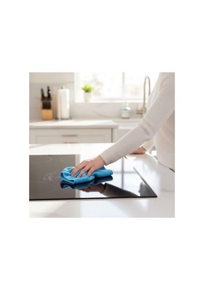 Büyük Ebat Mikrofiber Temizlik Bezi, 20'li Rulo, Yıkanabilir Ve Çok Amaçlı Kullanım İçin Pratik Açık Bej