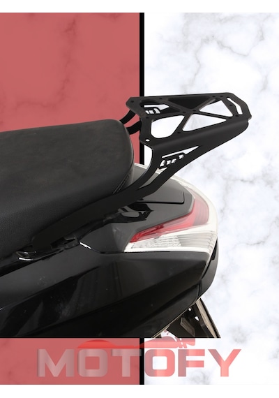 Gp Kompozit Honda Activa 2023-2024 Uyumlu Arka Çanta Demiri Siyah