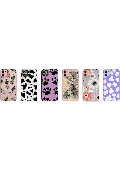Apple Uyumlu iPhone 11 Uyumlu Desenli Kamera Korumalı Parlak Zore Nora Kılıf-no3 NO3 -