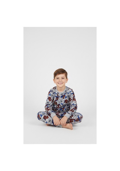 Free Beka Sevimli Karakter Desenli Bisiklet Yaka Çocuk Uzun Kollu Pamuklu Alt Üst Pijama Takımı Gri Free Beka Sevimli Karakter Desenli Bisiklet Yaka Çocuk Uzun Kollu Pamuklu Alt Üst Pijama Takımı Gri