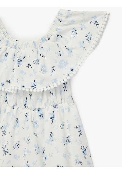 Koton Dresses Bej Desenli 6skg80012aw Ekru Desenli