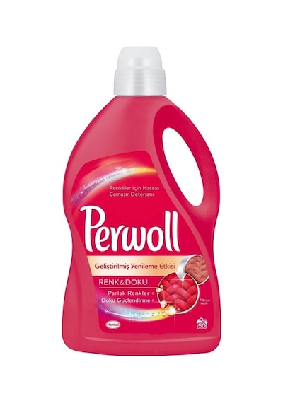 Perwoll Geliştirilmiş Yenileme Etkisi Renkli Sıvı Çamaşır Deterjanı 50 Yıkama 3 L