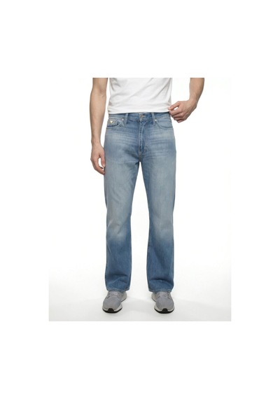Flare Slim Fit Erkek Pantolon Denim