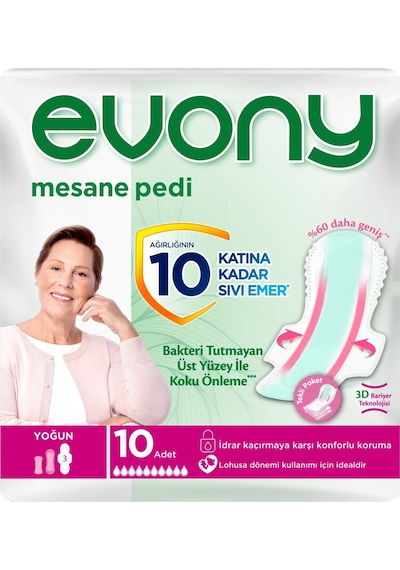 Evony Günlük Mesane Pedi Yoğun 120 Adet (12Pk*10)