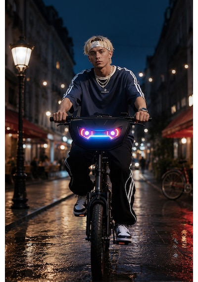 Led Işıklı Akıllı Scooter Çantası - Sct-3 Siyah