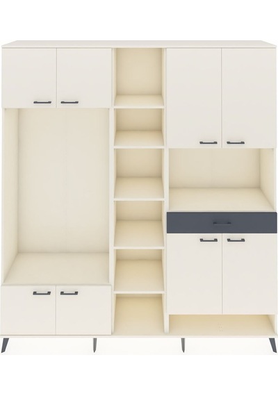 Hyperion Dolap 12 Raflı Tek Çekmeceli 8 Kapaklı 220x44x243 Aytaşı-aytaşı/antrasit Çok Renkli Hyperion Dolap 12 Raflı Tek Çekmeceli 8 Kapaklı 220x44x243 Aytaşı-aytaşı/antrasit Çok Renkli