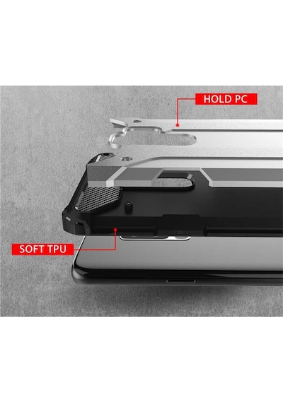 Noktaks - Samsung Galaxy Uyumlu S9 Plus - Kılıf Çift Katman Zırh Tank Crash Military Kapak - Rose Gold