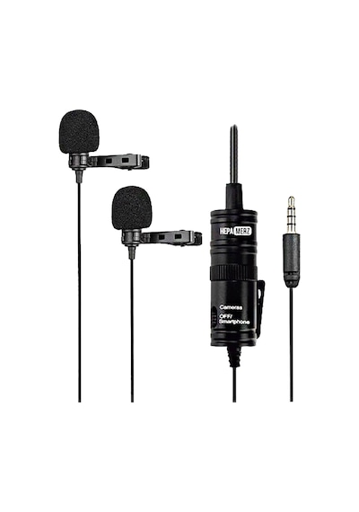 Hepa Merz Hm-156 Pro Çiftli Yaka Mikrofonu Kamera Pc Telefon