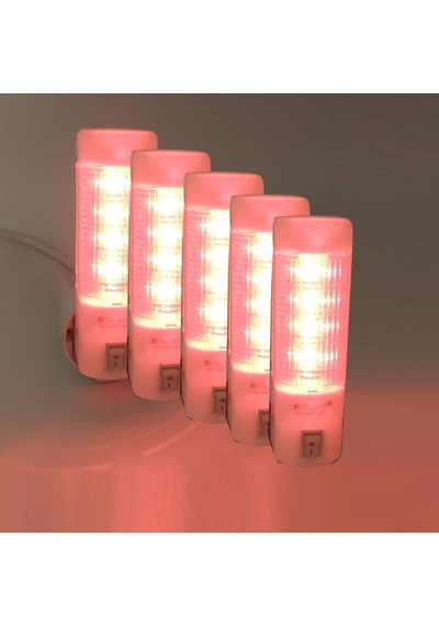 Uzun Led Gece Lambası 0,5W Tasarruflu Işıklı Fişli Düğmeli 5 Adet(503909284) Çok Renkli