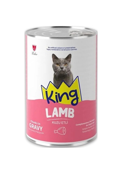 Sos İçerisinde Et Parçacıklı Kuzu Etli Yetişkin Kedi Konservesi 400gr