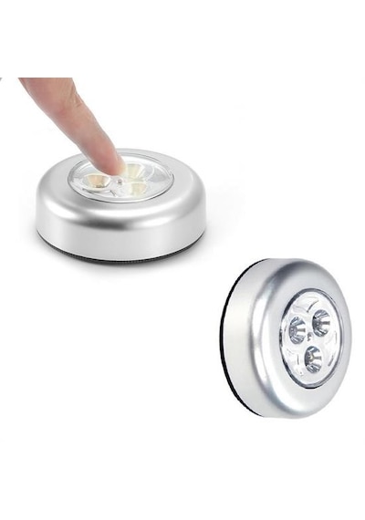 Buffer Kablosuz Spot Pilli Dokunmatik Led 3 Ledli Dolap Lamba