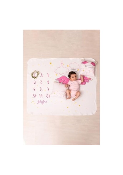 Kız Bebek Doğum Hediyesi Fotoğraf Battaniyesi Seti 36 Derece Üstü