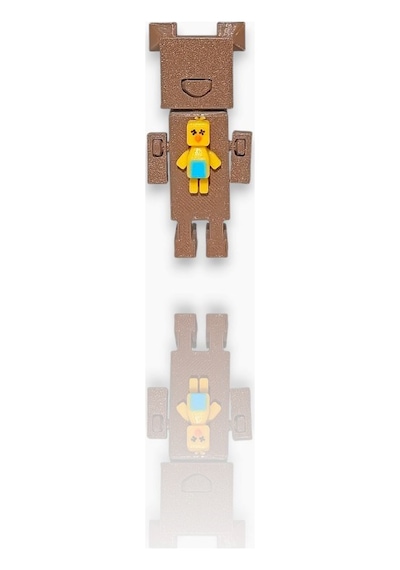 Super Bear Adventure, Baaren-şika, Penguen, Tilki, Tavşan, Timsah, Arı Loy3d 9 Cm Kahverengi