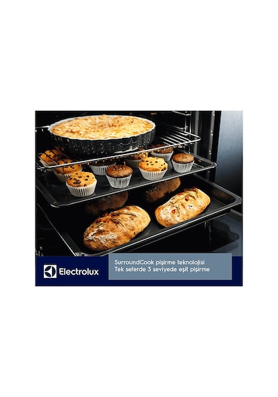 Electrolux EOD5H70Z 500 Serisi Surroundcook Steambake Buhar İlaveli 72 L Ankastre Fırın