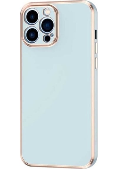 Apple Uyumlu iPhone 12 Pro Kılıf Zore Bark Kapak Mavi Açık