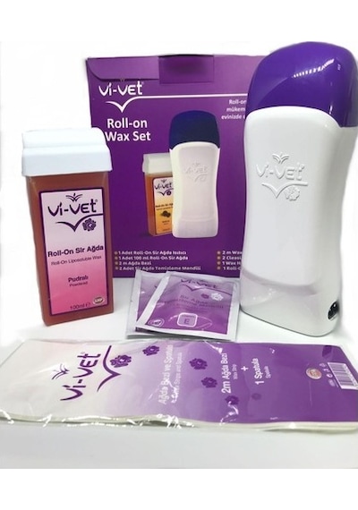 Vi-Vet Roll-On Wax Ağda Isıtıcılı Set