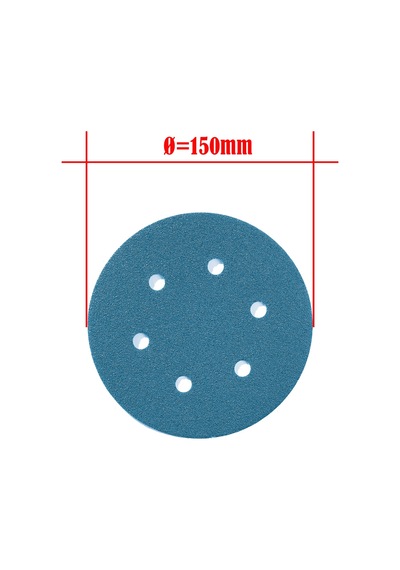 Grin Su Geçirmez Cırtlı Disk Film Zımpara 150 MM 800 Kum 5'li