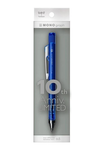 Tombow Mono Graph Limited Edition 10. Anniversary Neutral 0.5mm Mekanik Kurşun Kalem Mavi / Dpa-164 Diğer