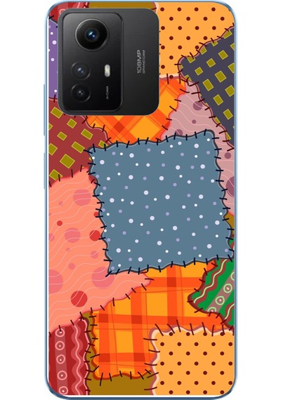 Redmi Note 12s Uyumlu Anadolu Motifleri Baskılı Silikon Kılıf Renkli